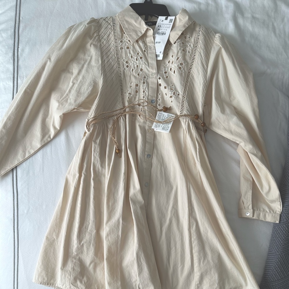 ZARA mini cargo dress with belt